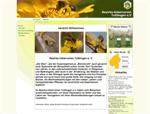 Tablet Screenshot of imkerverein-tuttlingen.de
